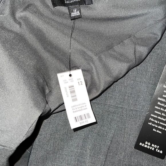 The Limited Women's Sleeveless Bateau Sheath Dress Gray Size 12 - Picture 6 of 10